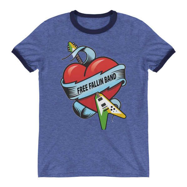 Free Fallin Band Logo Ringer T-Shirt
